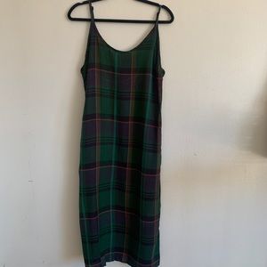 UO plaid midi dress